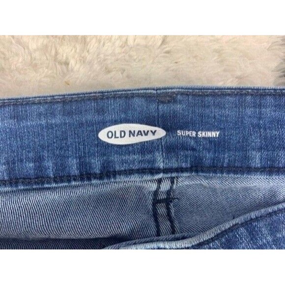 Old Navy Size 16 Plus Womens Skinny Jeans Stretch Mid Rise Med Wash - Picture 3 of 5